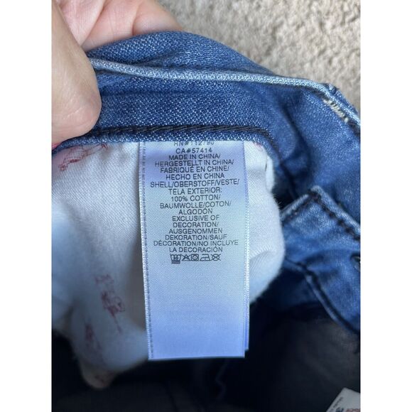 True Religion Straight Flap Cut Off Shorts - Size 38 - Ombre Blue - Picture 9 of 11